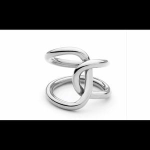 Double Line Cross winding Rings For Women